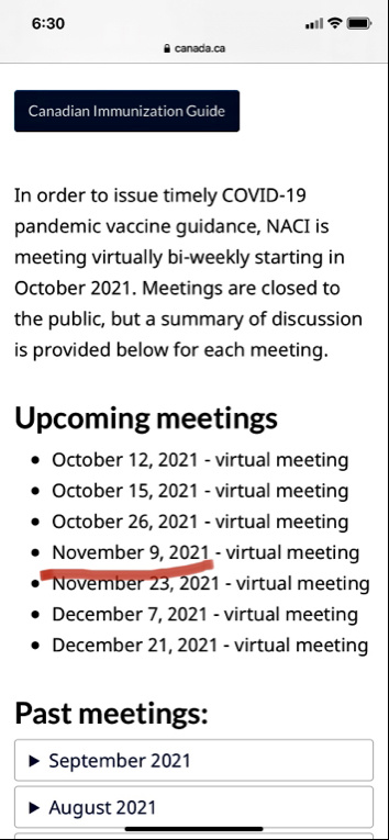 $オキュジェン (OCGN.US)$OCGN　これはカナダ国立接種委員会（NACI）が会議を開催するスケジュールです。ヒント：彼らは今日会議を開催します。