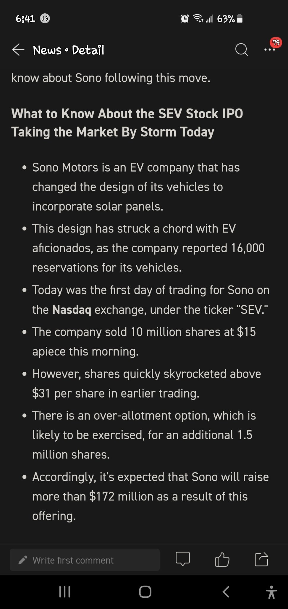 $Sono Group (SEV.US)$ 1.5 mil shares dilution when will this happen?????