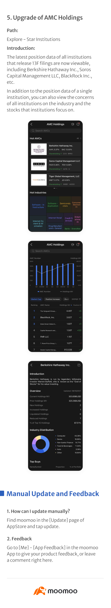 最新のStar 機関投資家のポジションデータをiOS v11.29で確認できるようになりました