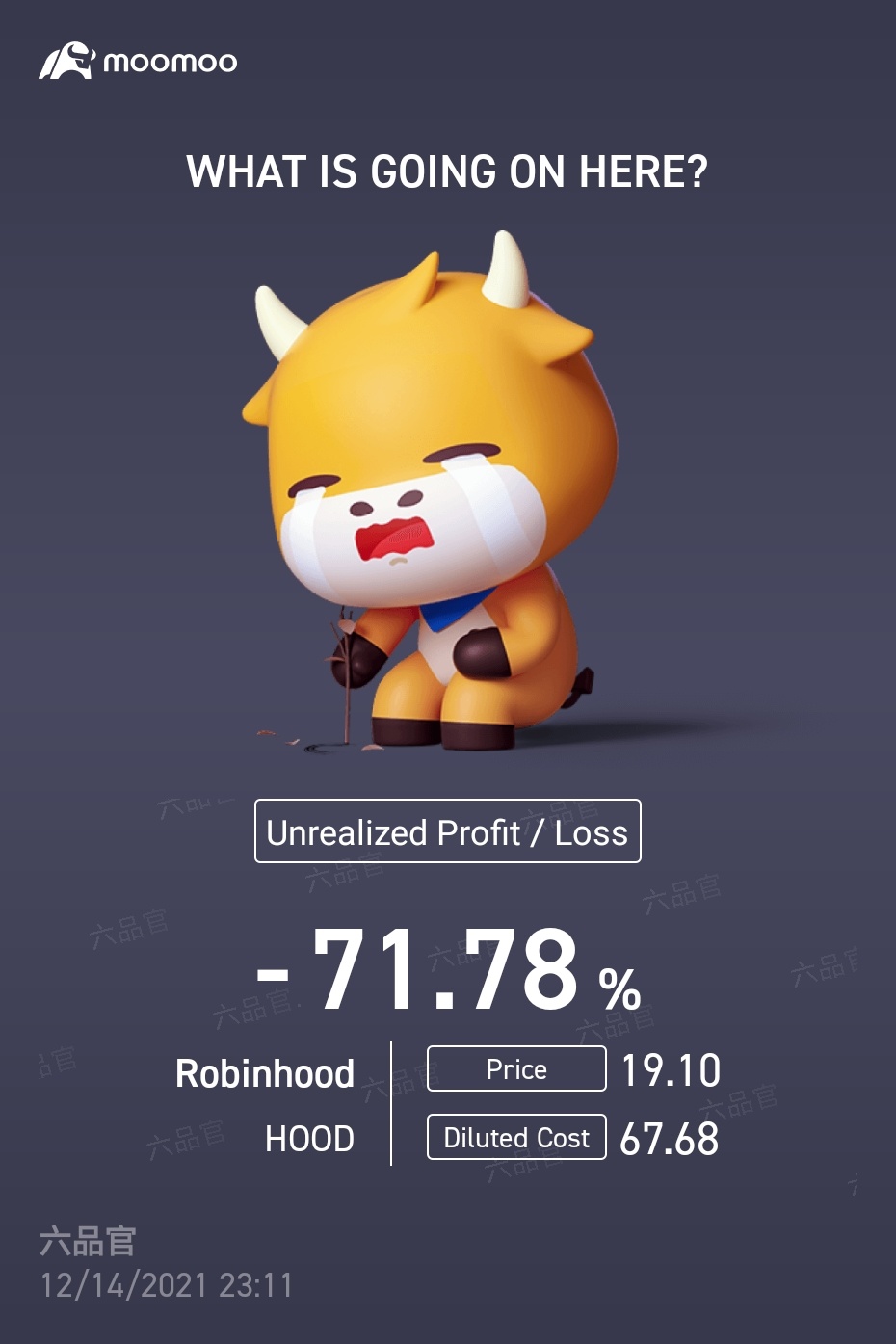 $Robinhood (HOOD.US)$ give up already