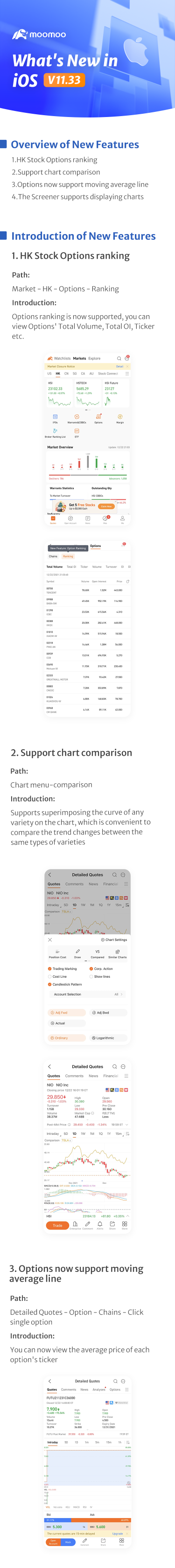 新功能：iOS v11.33版Hk Stock Options排名现已上线