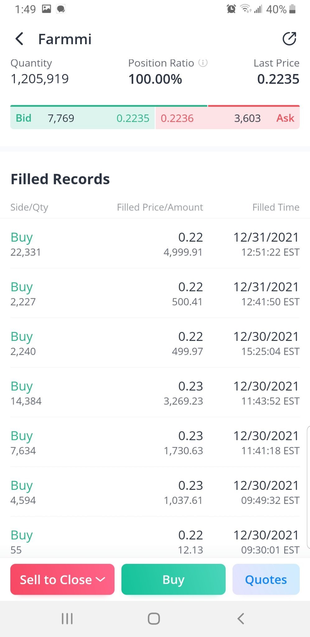 $ファームミ (FAMI.US)$ 買い買い買い買い中立中立[強い][おやすみ][金欠][パーティ]