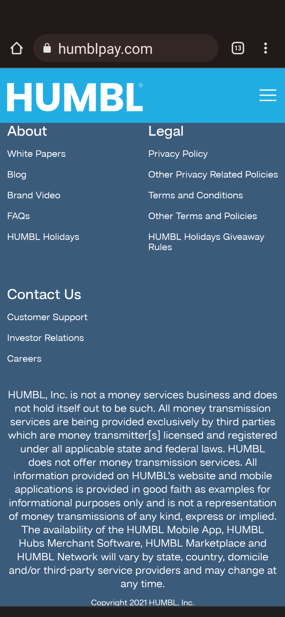 $Humbl Inc (HMBL.US)$