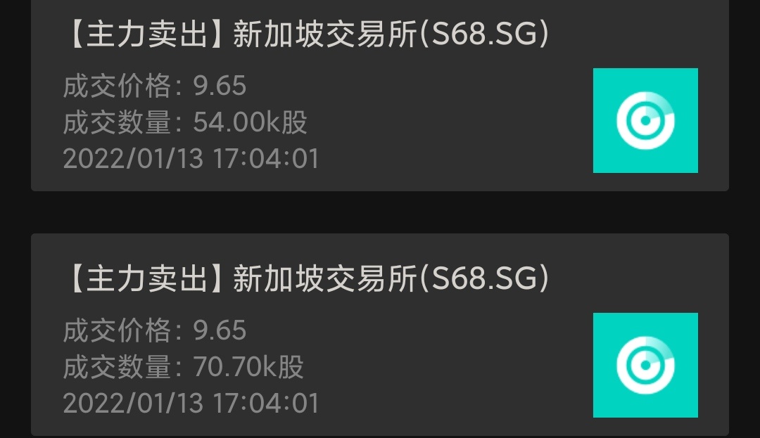 $SGX (S68.SG)$ 彼らは走りました