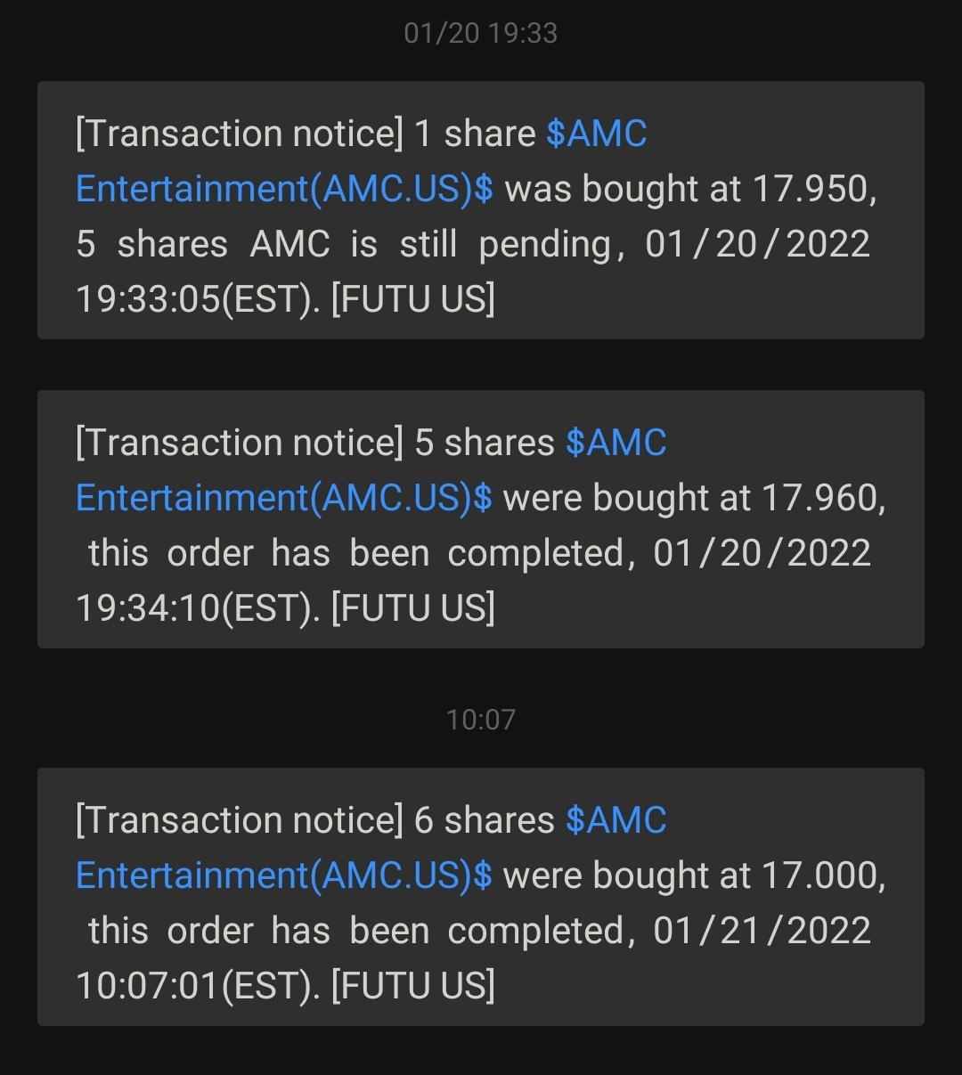 $AMC院线 (AMC.US)$ 如果您不抓住机会平均下跌，以后不要哭泣。