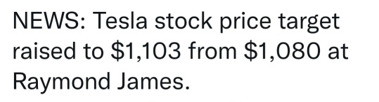 分析師Raymond James將目標價上調至1,103美元。買蘸醬！