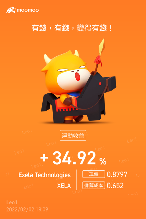 力量！EOD 今天高於 1.5 美元？??