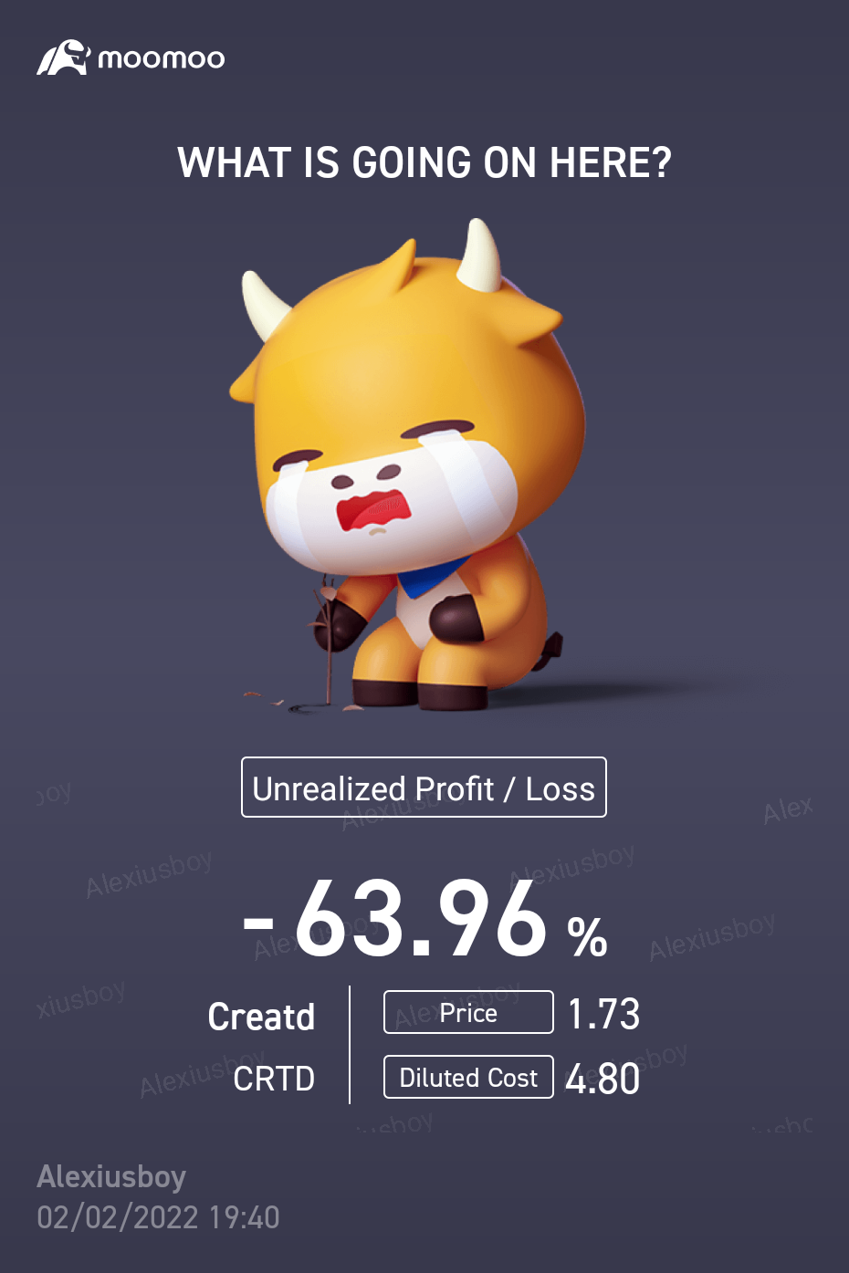 $Creatd (CRTD.US)$ 我應該做什麼呢 :((