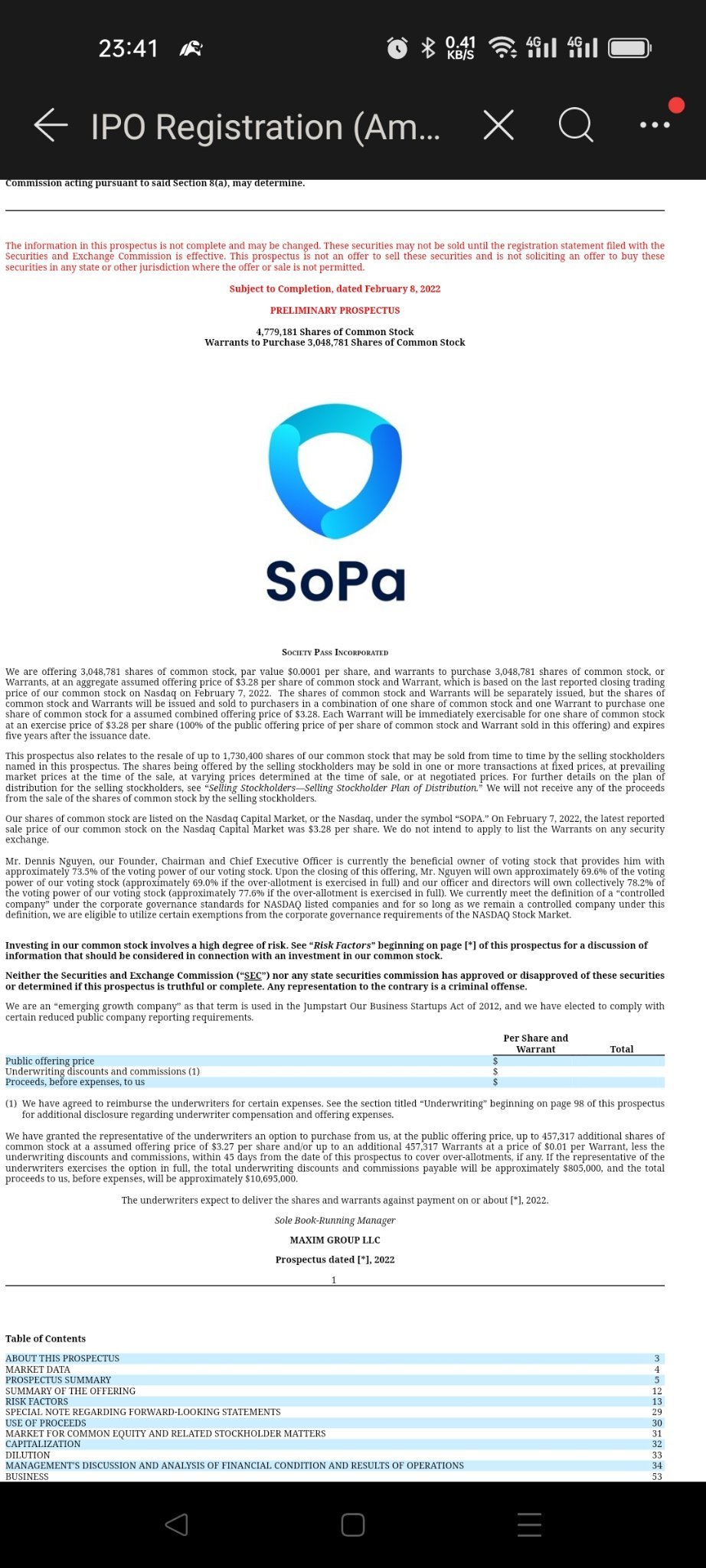 $Society Pass (SOPA.US)$