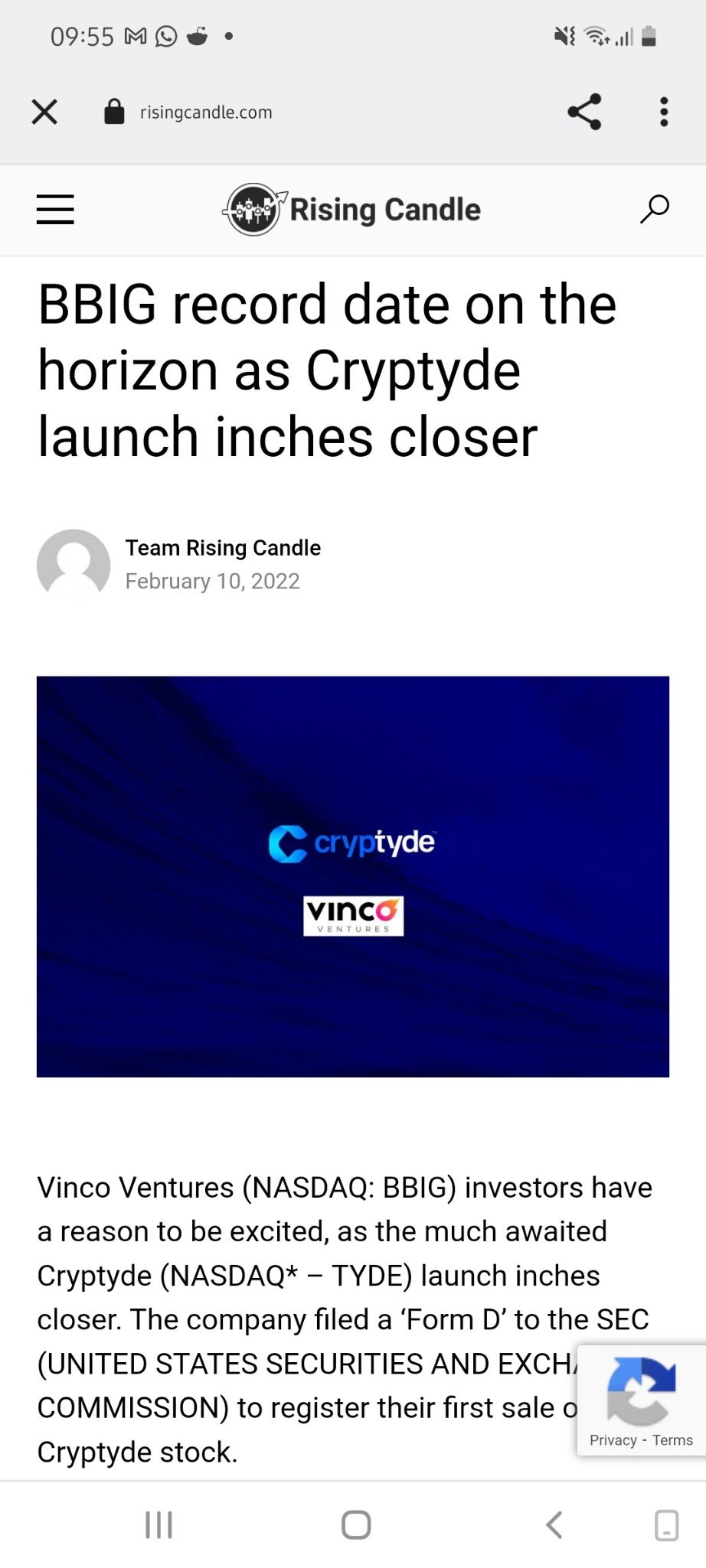 $Vinco Ventures (BBIG.US)$ https://risingcandle.com/marketnews/bbig-record-date-on-the-horizon-as-cryptyde-launch-inches-closer/