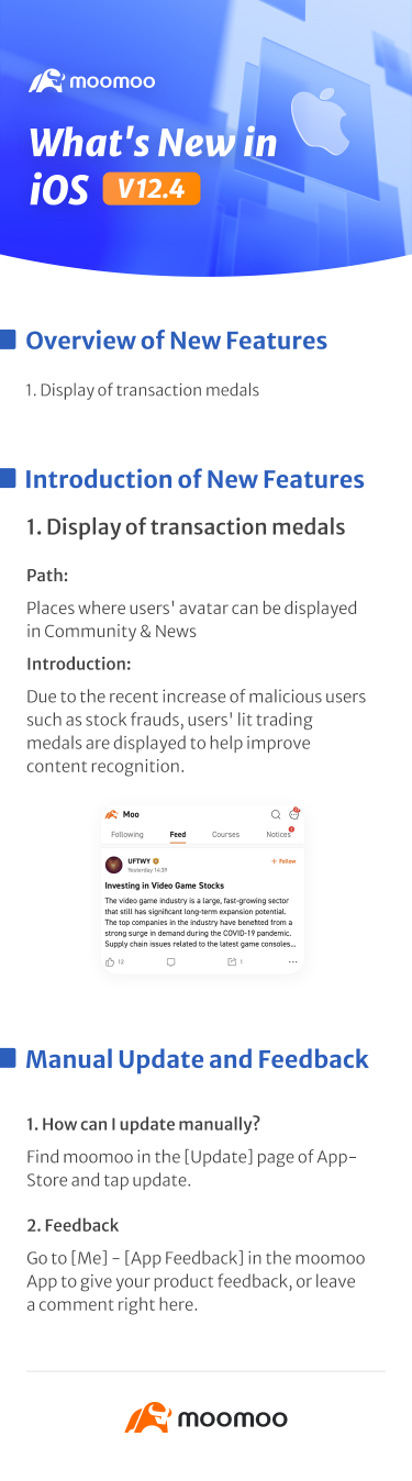What's New: Display of Transaction Medals Optimized in iOS v12.4