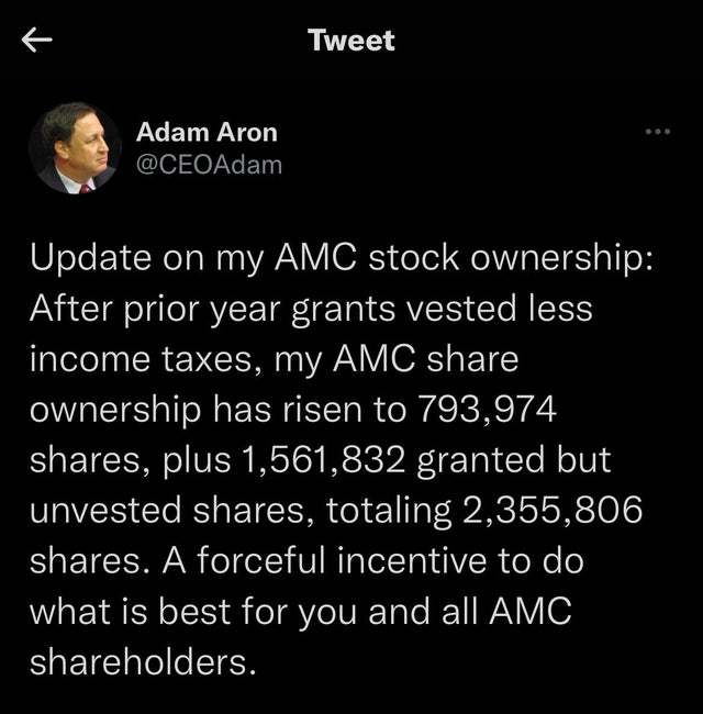 The Silverback Has Spoken $AMC Entertainment (AMC.US)$