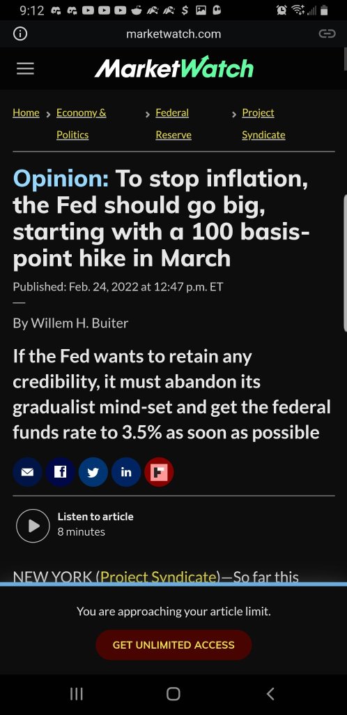 if .25% bps rate hike almost crashed the market in 2018, what do you think 1-4% will do???