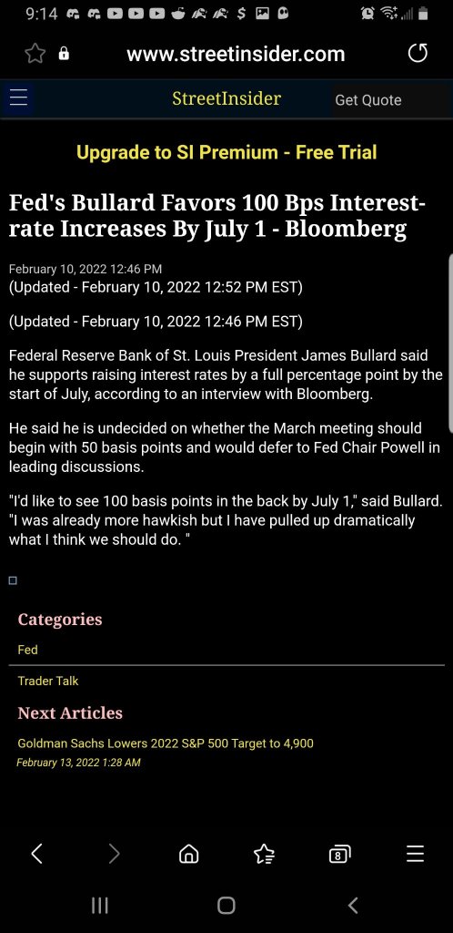 if .25% bps rate hike almost crashed the market in 2018, what do you think 1-4% will do???