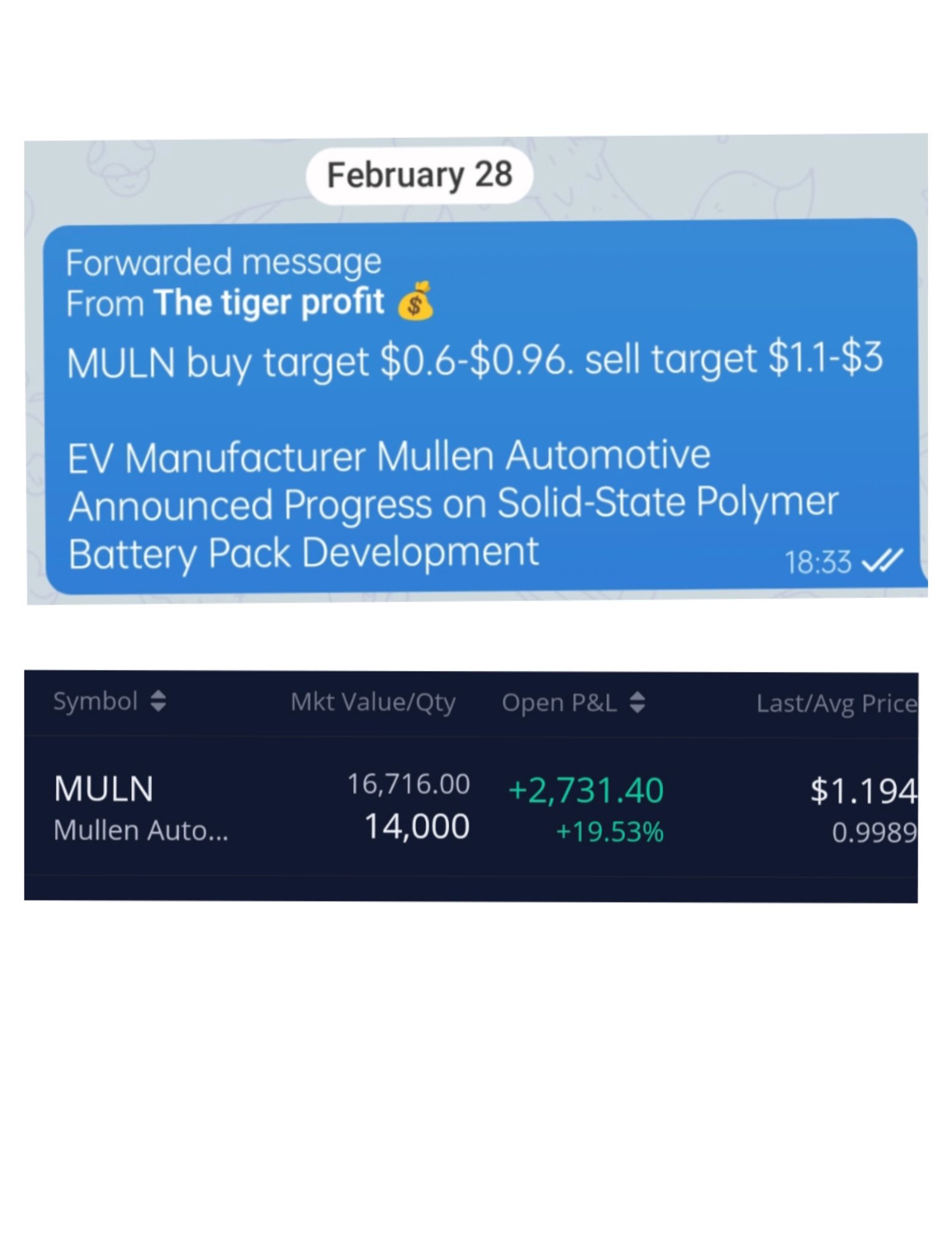 $Mullen Automotive (MULN.US)$ 永远不要错过机会，总是在早期买入 [得意]