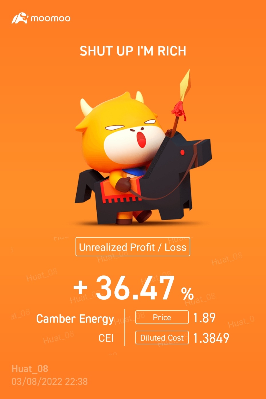 $Camber Energy (CEI.US)$ FINALLY! 終於等到你, 還好我沒放棄 😭. What price are we looking to sell?!