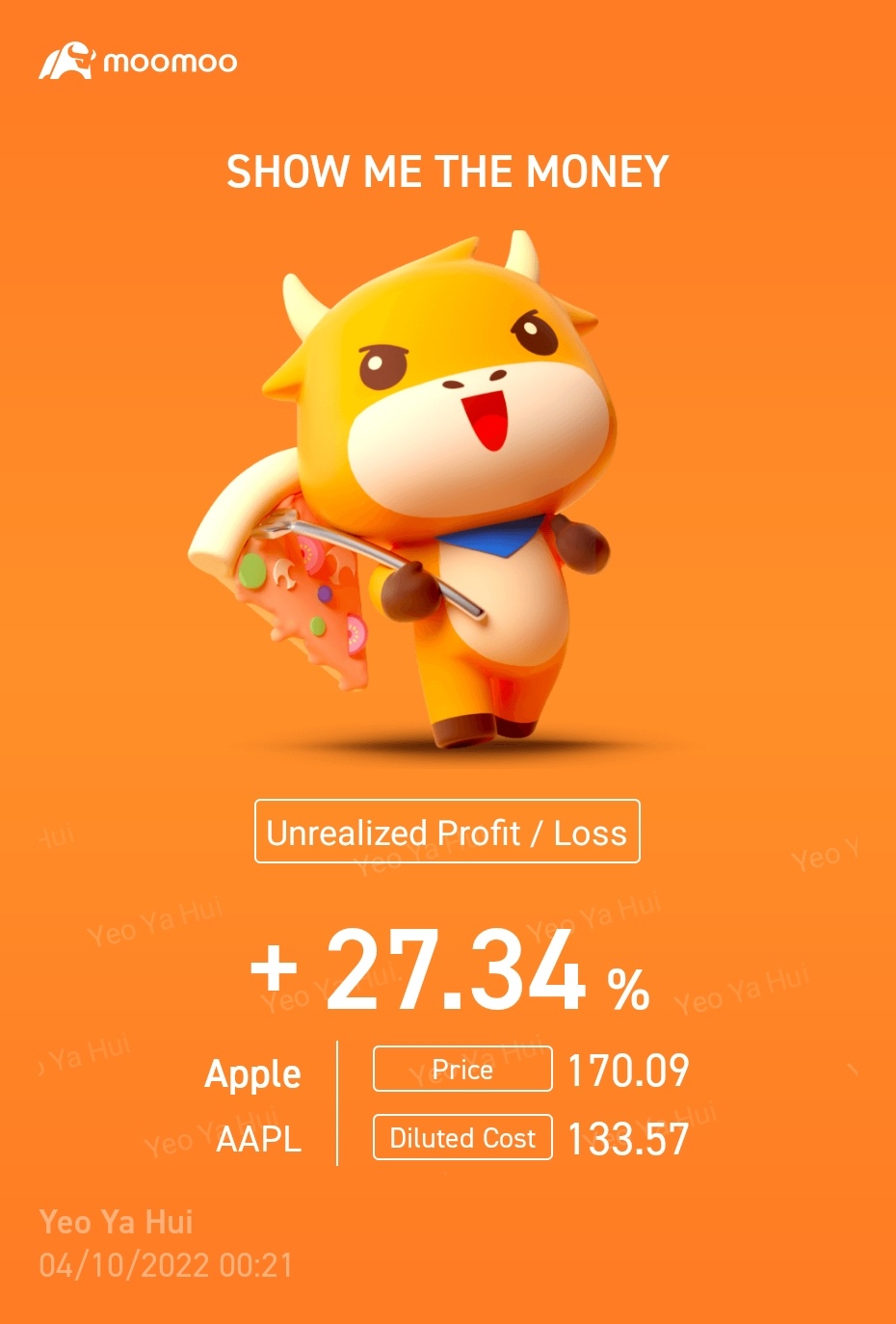 $アップル (AAPL.US)$上げます