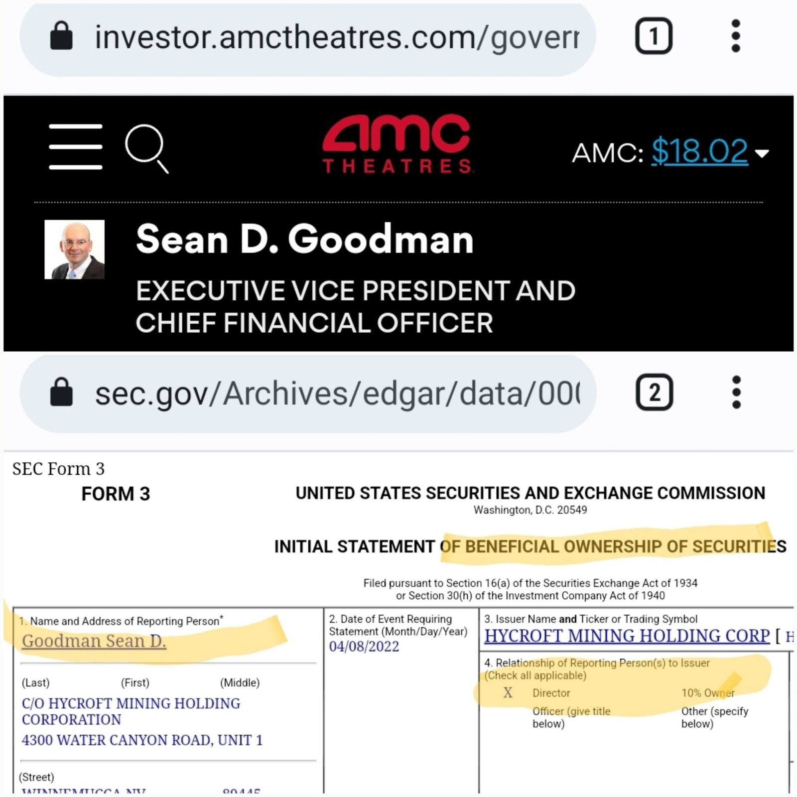 $Hycroft Mining (HYMC.US)$  insiders always win. 💸  This is going to gap up high on Monday. 🚀