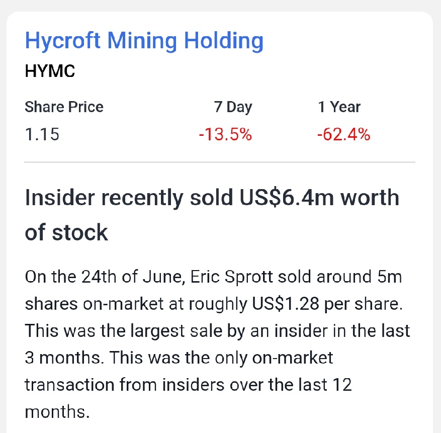 $Hycroft Mining (HYMC.US)$