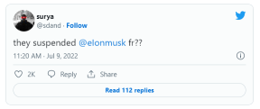 Did World's Richest Person Elon Musk's Twitter Account Just Get Suspended?