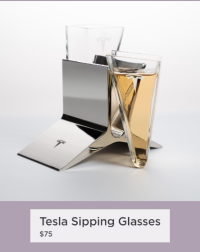 Tesla Sipping Glasses is on sale.