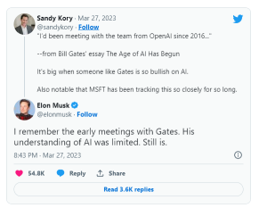 イーロン・マスクは、ビル・ゲイツのAIに対する理解は「限られている」と呼んでいます