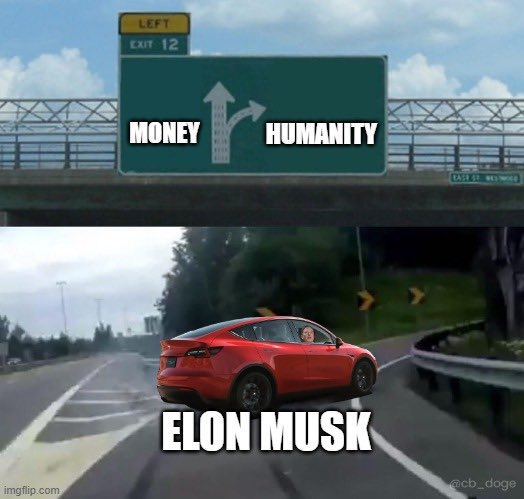 "For me it was never about money, but solving problems for the future of humanity" — Elon Musk $Tesla (TSLA.US)$