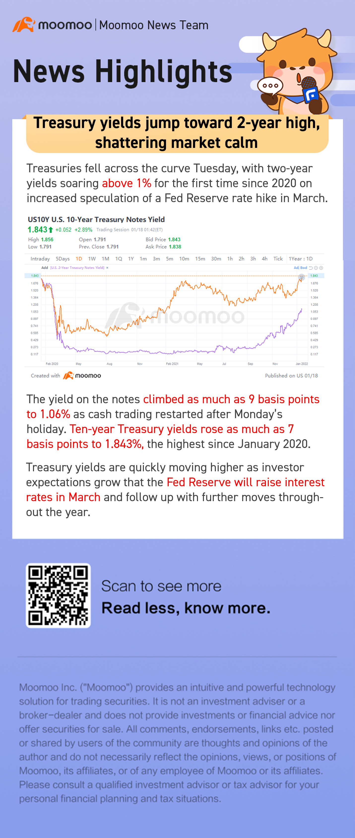 Treasury yields jump toward 2-year high, shattering market calm