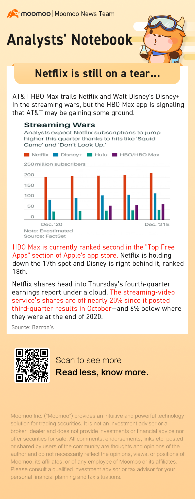 Netflix 仍在淚水中，為什麼股票正在跌倒收入