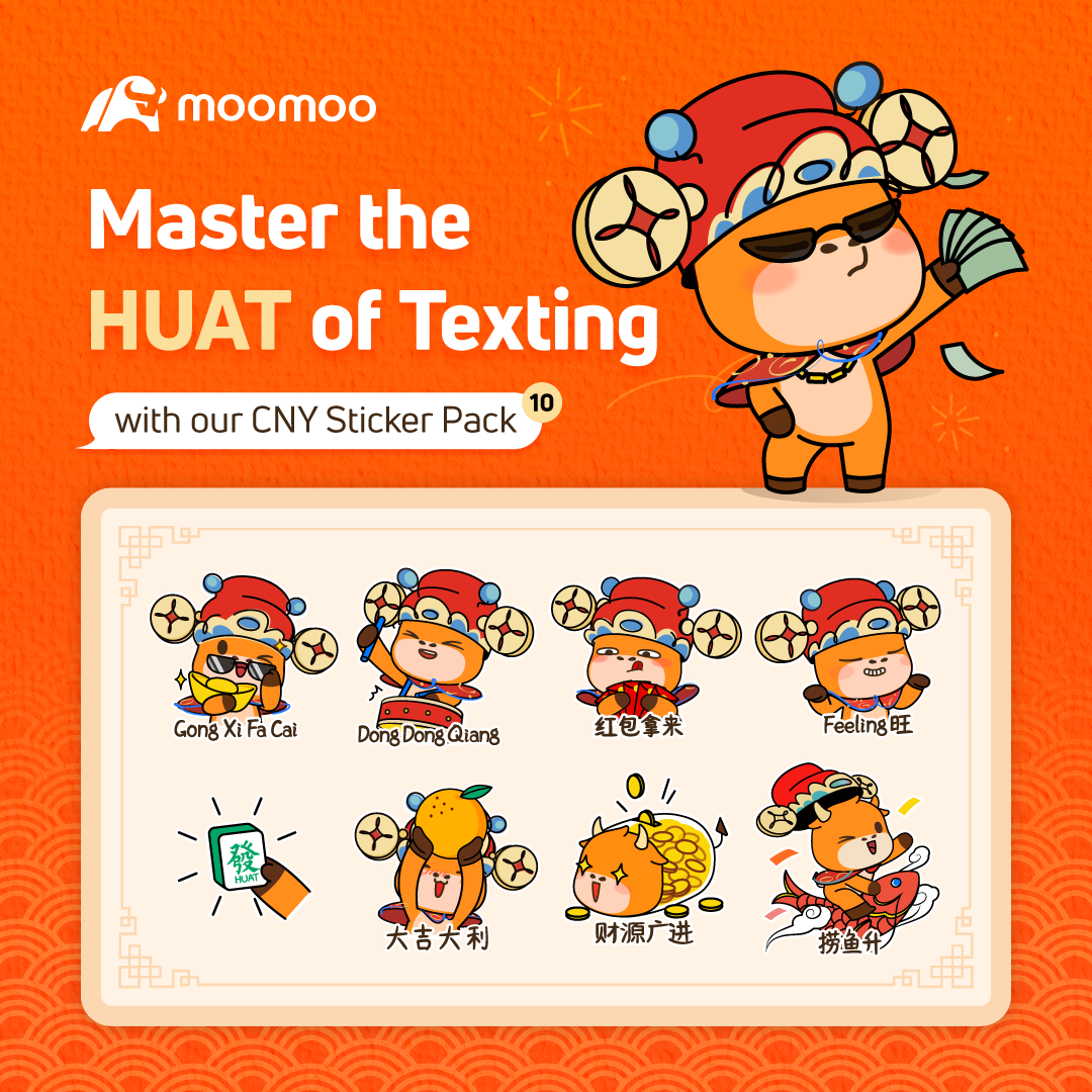 Master the HUAT of texting with our CNY sticker pack