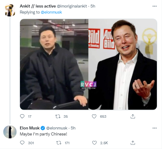 Elon Musk has an Asian twin?