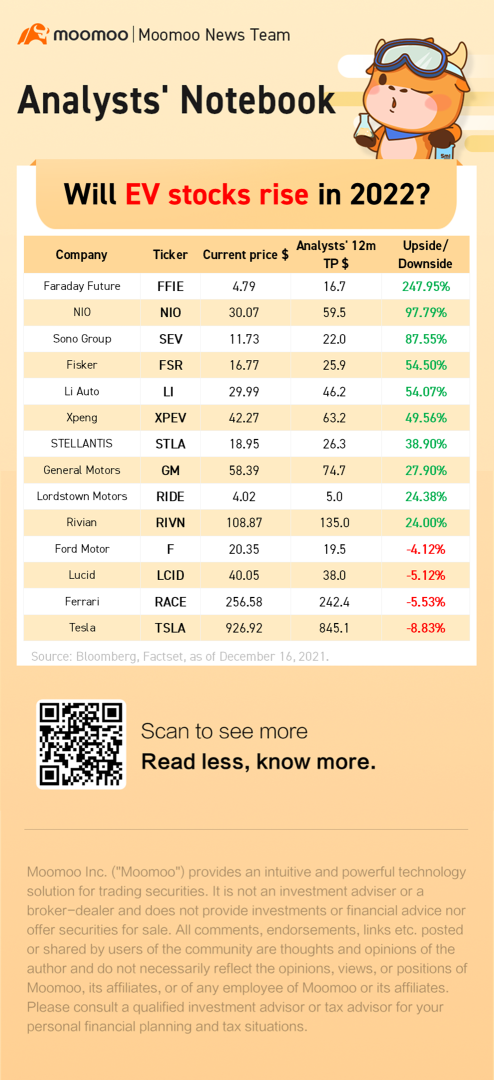 Will EV stocks rise in 2022?