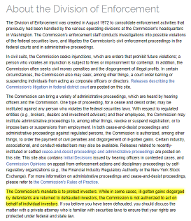 First thing's first me simian siblings, say it with me ... "Da SEC is not our friend!"