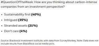 79% BlackRock Portfolio Managers Are Intrigued by Carbon-intense Companies