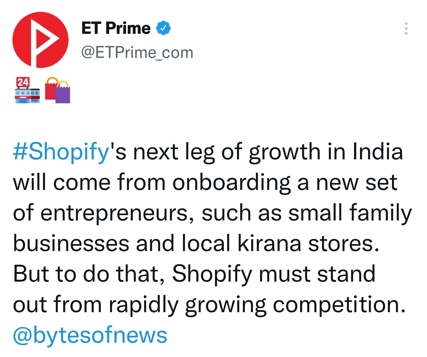 $Shopify (SHOP.US)$  Everyone wants a piece of India. Many say it is over crowded. That means the best executors will have impact in the loooong run. Things can...