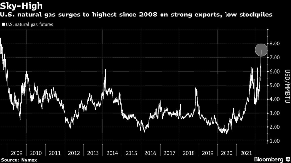 Natural gas stocks skyrocketed with the increasing bullish sentiment over gas prices