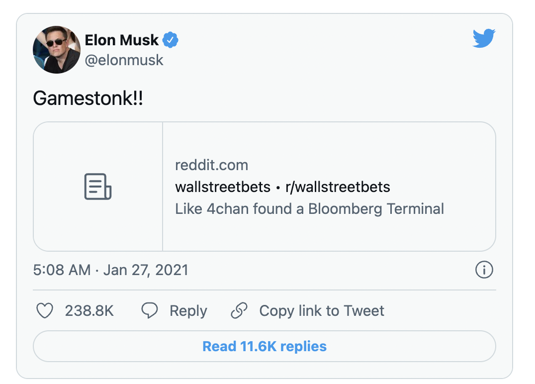 イーロン・マスクはツイッターの価値を1日で27％増やしました。彼がツイートで感銘を受けたり、沈んだりした他の資産は次のとおりです