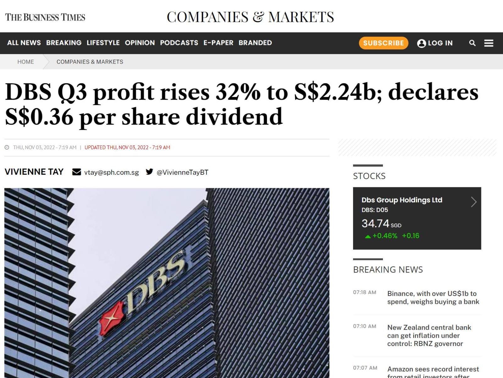 $DBSグループ (D05.SG)$ https://www.businesstimes.com.sg/companies-markets/dbs-q3-profit-rises-32-to-s2240-billion-declares-s036-per-share-dividend?utm_source=telegr...