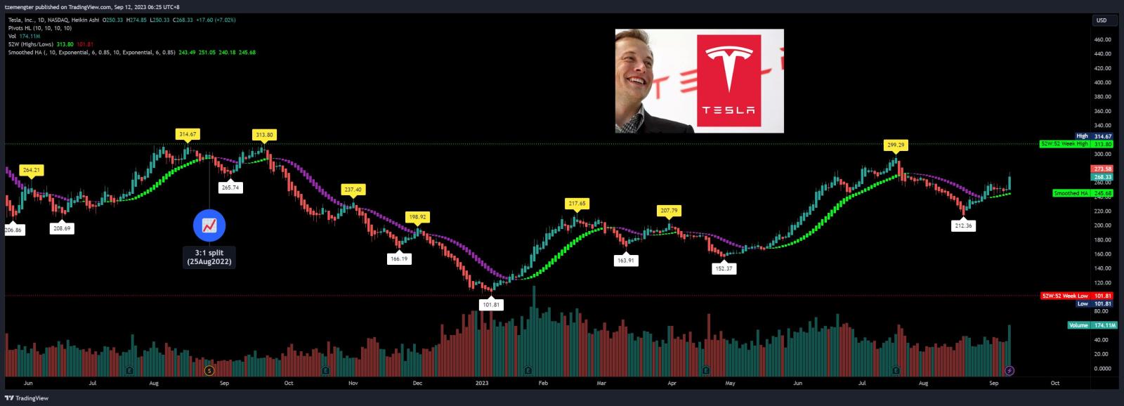 $Tesla (TSLA.US)$ will the run continues?