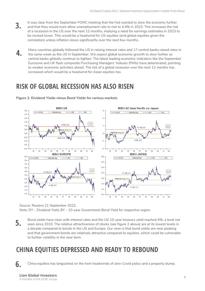 4Q2022 Market Outlook - Selective Investment Opportunities in Volatile Times Ahead