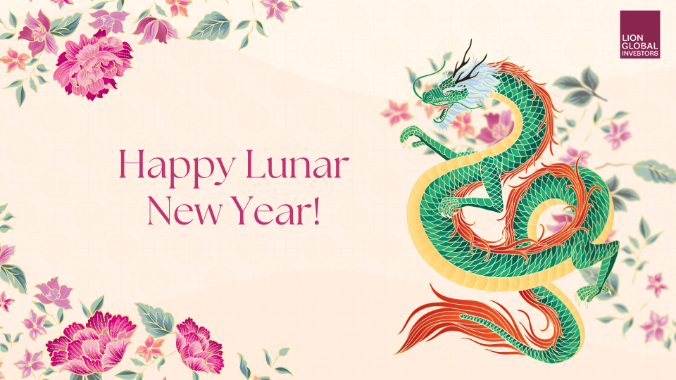 農曆新年快樂！祝大家一年充滿豐富財富和龙 (龍) 的幸福！