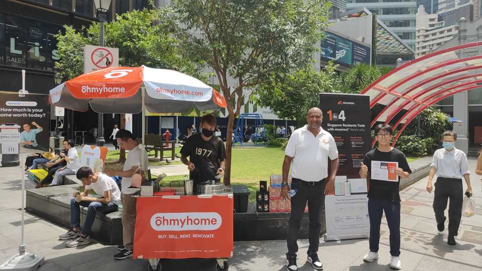 Free Icecream at Raffles for Moomoo and OhMyHome customers