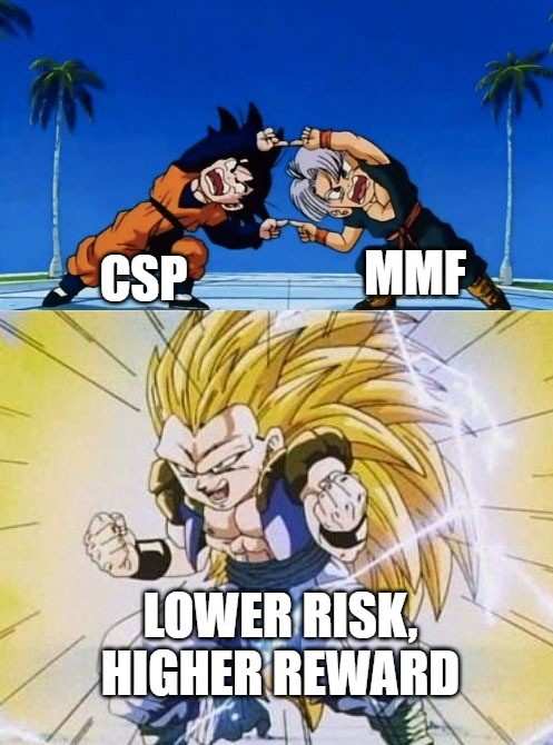 Money Market Funds is like a flexible T-Bill for investors, and &quot;hack&quot; for options trader