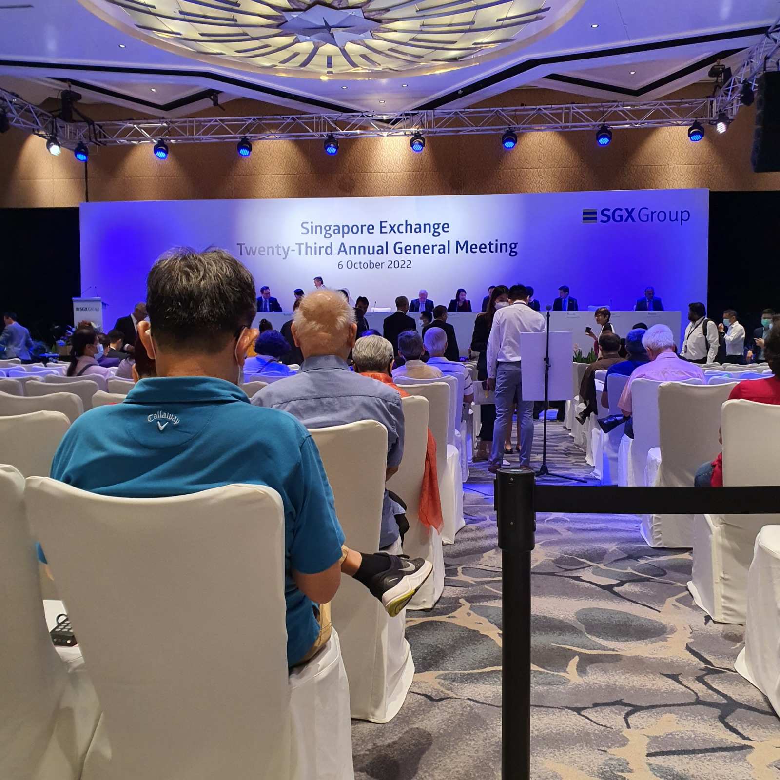 [SGX AGM rating] My first physical AGM ever... no buffet served 🤣🤣