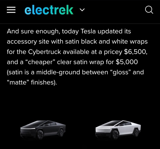 Tesla Cybertruck comes in two ‘colors’ after all – via a $6,500 satin wrap