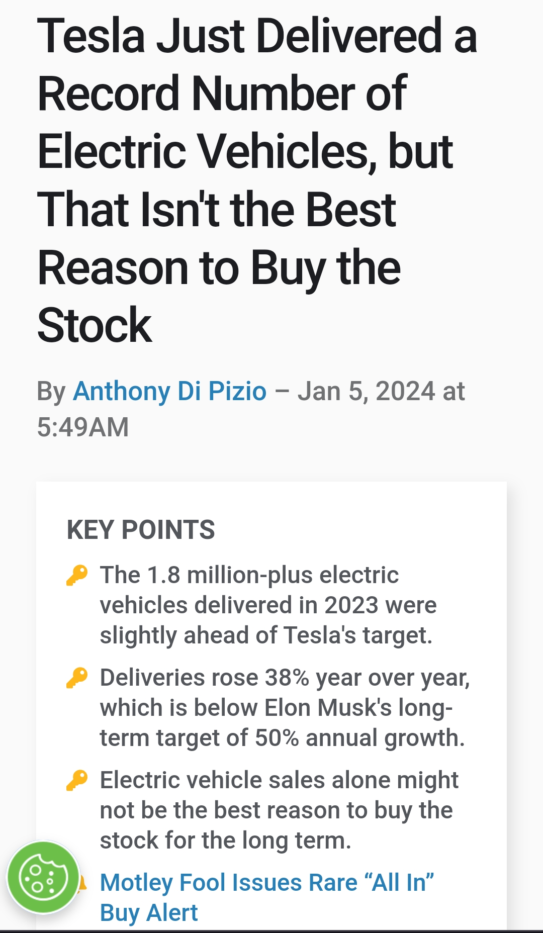 Best Reasons to Buy Tesla Stock in 2024