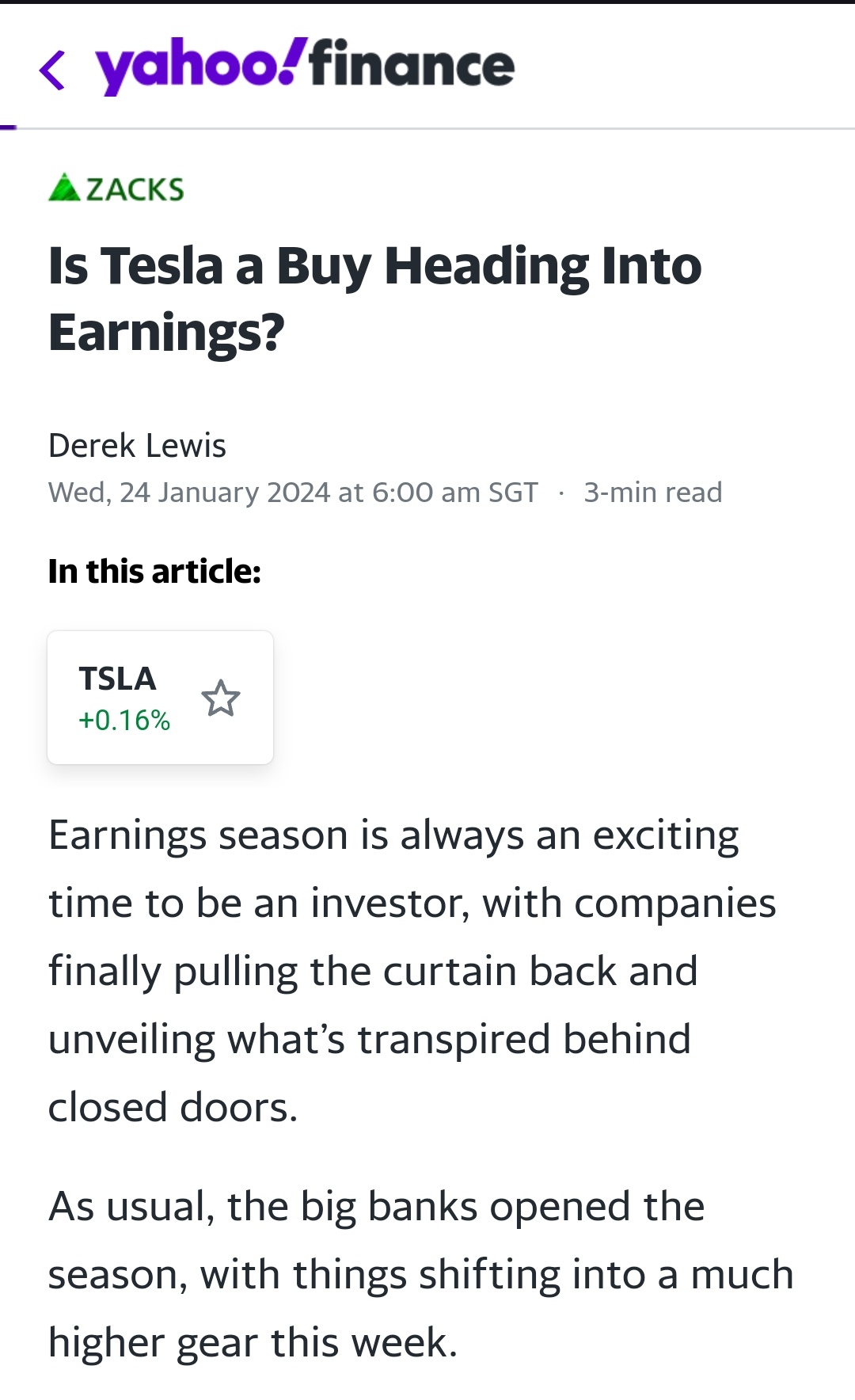 YahooファイナンスのZacksランキングは、テスラを買いと評価しました。 - moomooコミュニティ