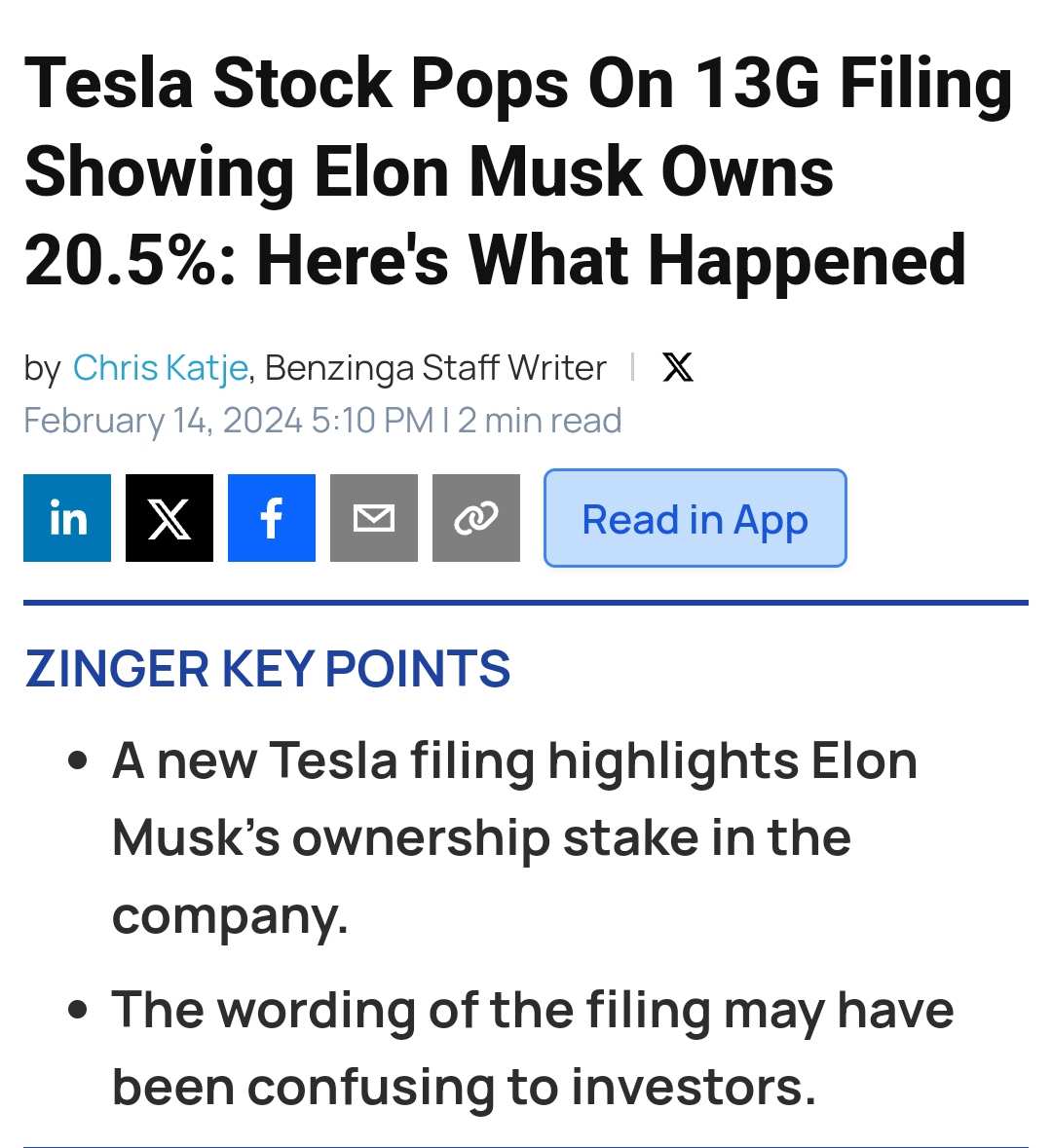 イーロン・マスクが20.5％を所有していることが示された13Gファイリングでテスラの株価が急上昇しました - moomooコミュニティ