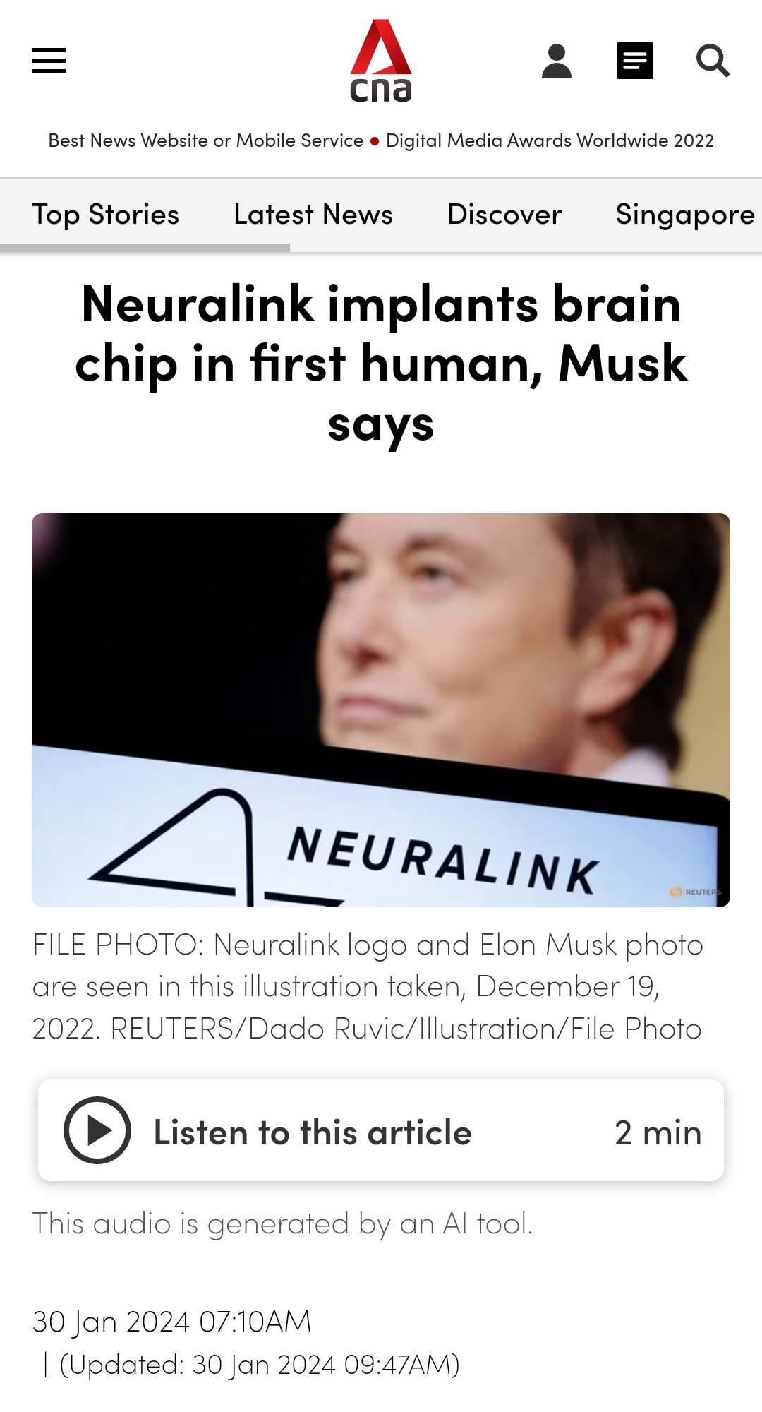 マスク氏によると、Neuralinkが最初の人間に脳チップを埋め込んだ - moomooコミュニティ