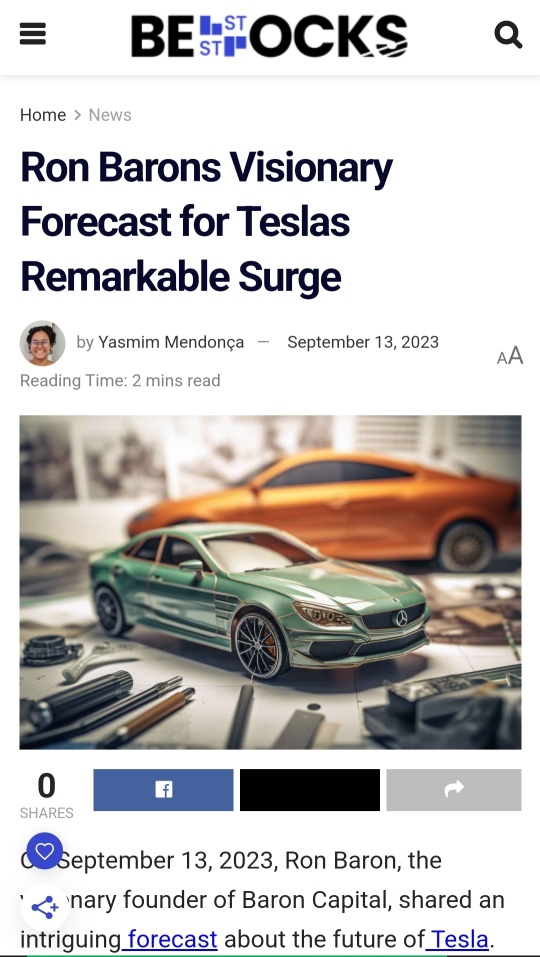 Ron Barons Visionary Forecast for Tesla Remarkable Surge